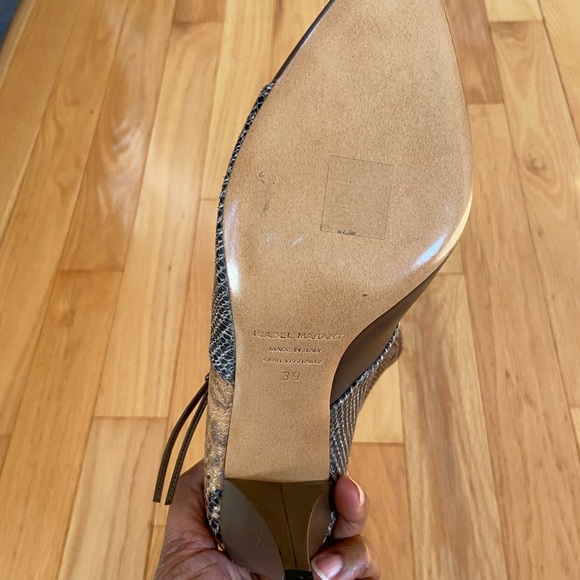 Isabel Marant Latts paneled snake-effect leather ankle boot - Picture 6 of 9